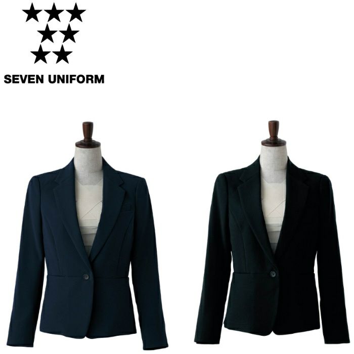 DD2758 ジャケット SEVEN UNIFORM セブンユニフォーム 5～17 平二重織 ポリエステル90%・トリアセテート10%