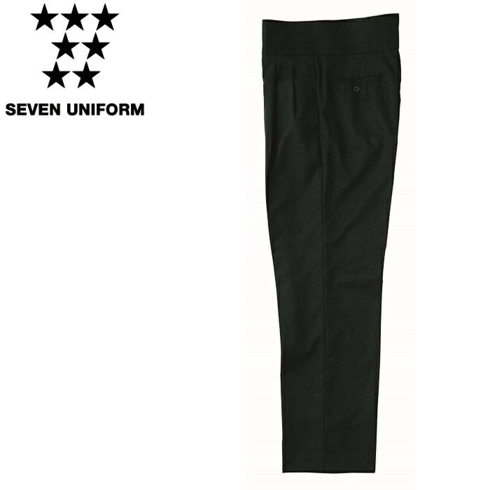 DL2977 ハイウエストツータックスラックス SEVEN UNIFORM セブンユニフォーム 70～125 ツイル 毛70%・ポリエステル30%