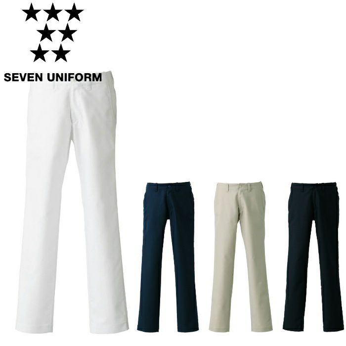 DL2986 チノパンツ SEVEN UNIFORM セブンユニフォーム SS～4L ツイル ポリエステル80%・綿20%