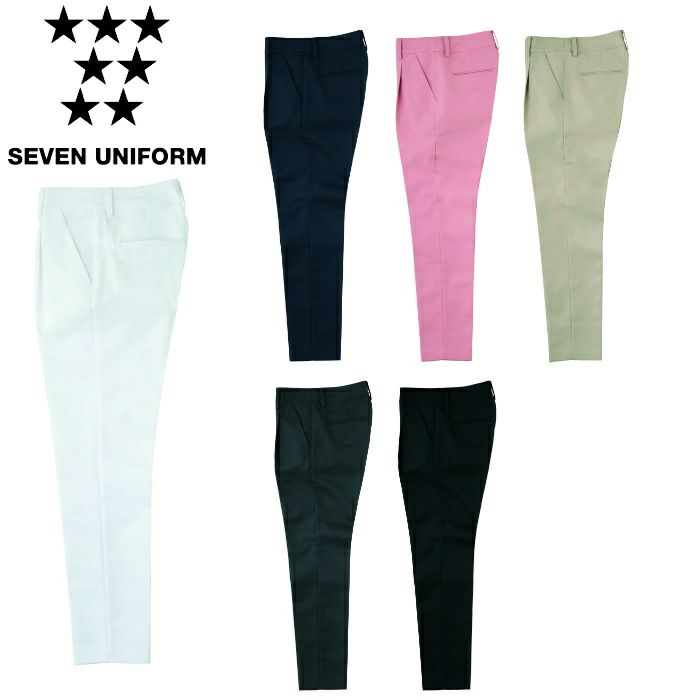 DL2995 ワンタックパンツ SEVEN UNIFORM セブンユニフォーム 5～15 ツイル ポリエステル80%・綿20%