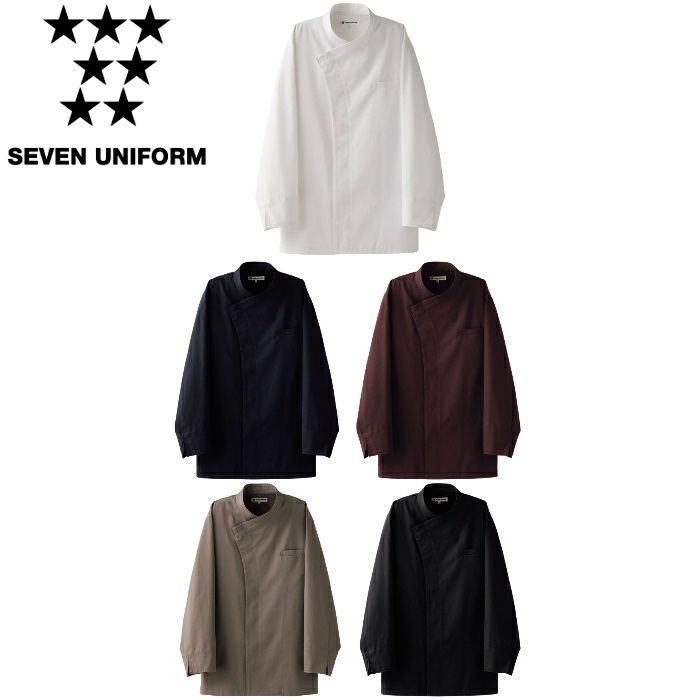 EA3079 上衣 SEVEN UNIFORM セブンユニフォーム SS～4L ナノツイル ポリエステル65％・綿35％