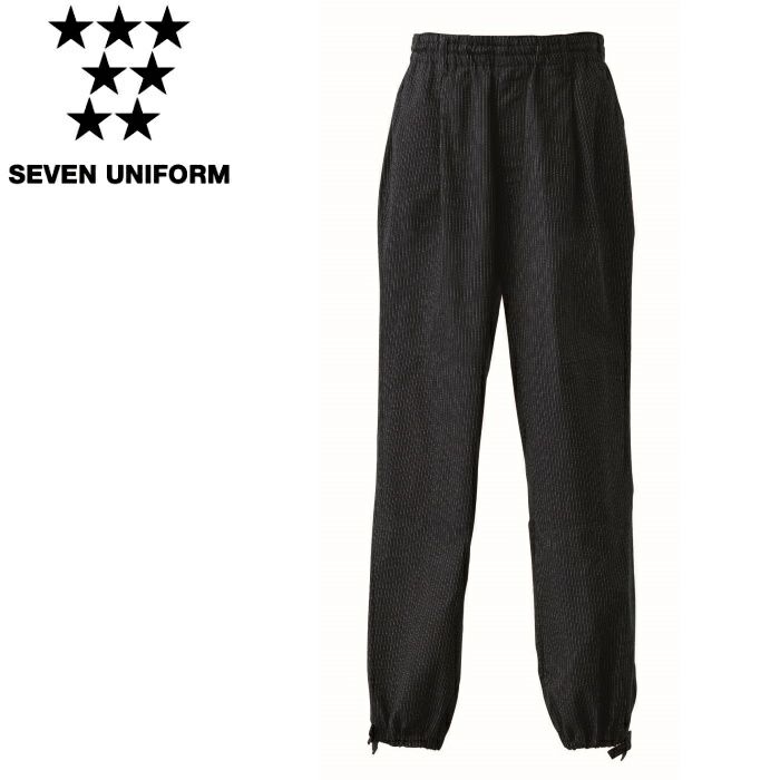 EL3398 パンツ SEVEN UNIFORM セブンユニフォーム S～3L 先染め平織 ポリエステル65%・綿35%