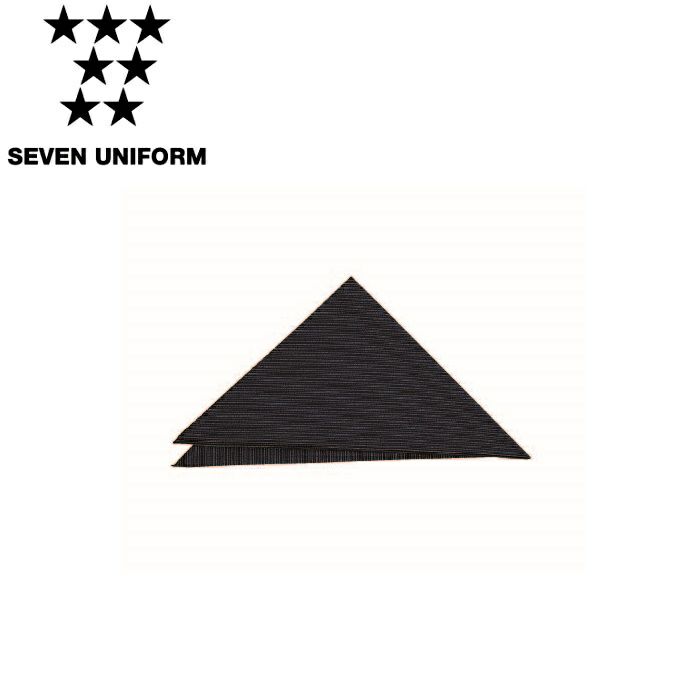 EY3504 三角巾 SEVEN UNIFORM セブンユニフォーム フリー 先染め平織 ポリエステル65%・綿35%