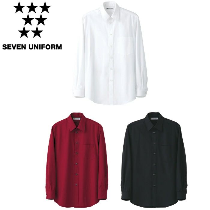 CH4416 シャツ SEVEN UNIFORM セブンユニフォーム S～3L ブロード ポリエステル85%・綿15%