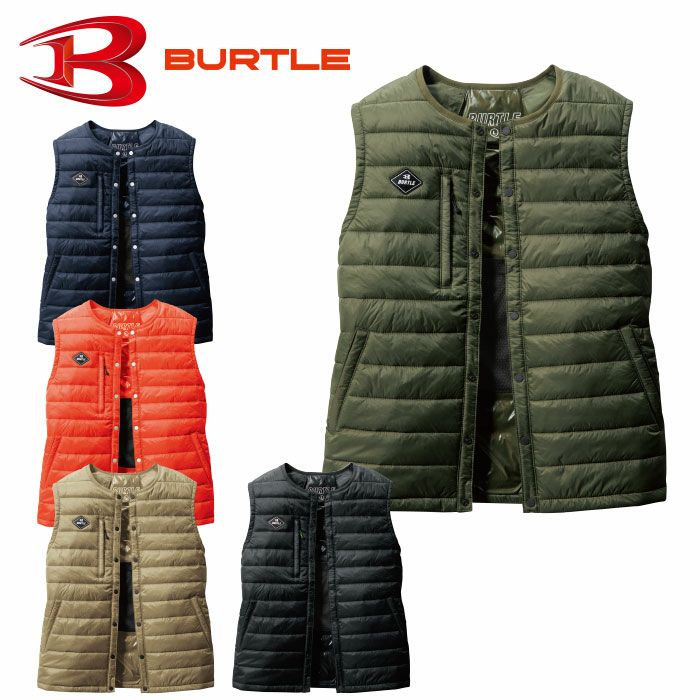 3254 ダウンベスト ユニセックス BURTLE バートル 防寒着 S～XXL ナイロン100％ 高密度ナイロンタフタ