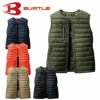 3254 ダウンベスト ユニセックス BURTLE バートル 防寒着 S～XXL ナイロン100％ 高密度ナイロンタフタ