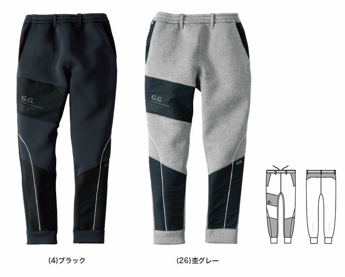 7674-07 ストレッチ軽防寒パンツ SOWA 桑和 作業服 防寒着 作業着 S～4L ポリエステル95％・ポリウレタン5％