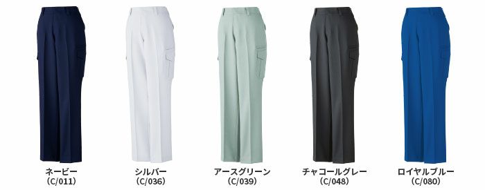 83916 エコ製品制電ストレッチレディースカーゴパンツ 自重堂 Jichodo 秋冬作業服 作業着 59-101cm エコストレッチ制電ツイル ポリエステル100％