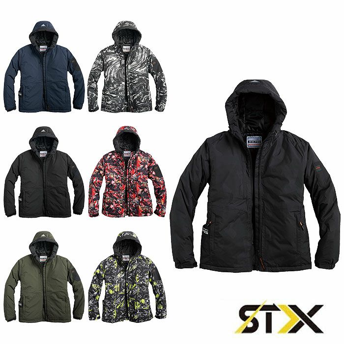 03330 EPIC HEAT フードジャケット SHINMEN シンメン 秋冬作業服 作業着 S～5L 表地・裏地　ポリエステル100% 中綿　ポリエステル80％　テンセル20％