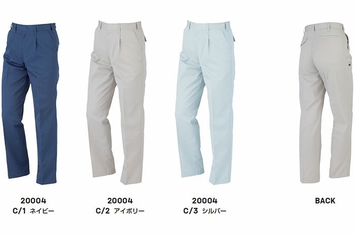 K20004 20004 KANSAIスラックス DAIRIKI KansaiUniform 春夏 作業服 作業着 70～120cm ポリエステル65％・綿34％・ナイロン1％ TC32双ツイル