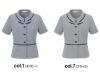 SS810L オーバーブラウス 神馬本店 shannale MIKATA 事務服 制服 5号～19号 ポリエステル100％