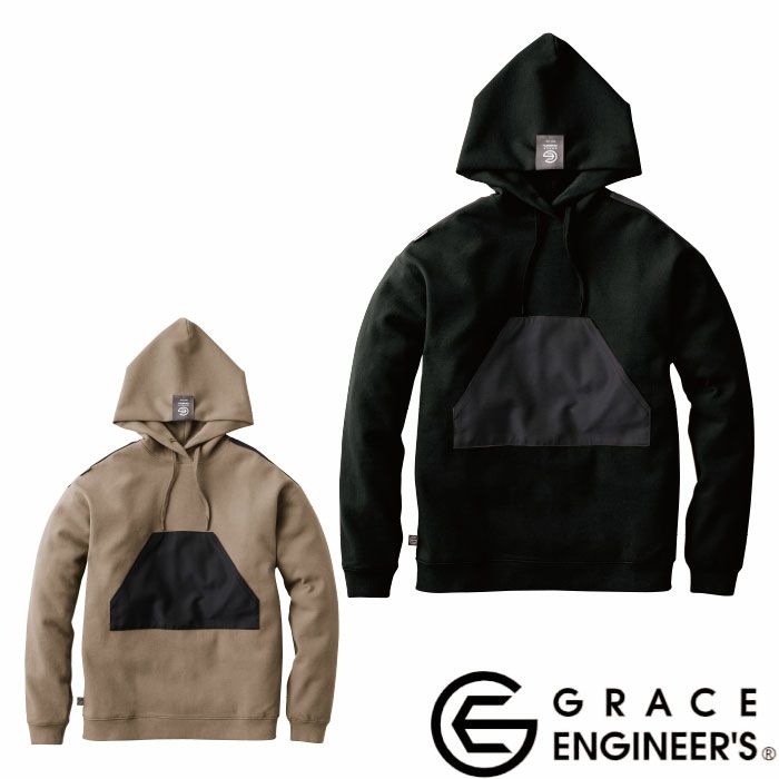 GE-3004 サロペ・デ・フーディー エスケープロダクト GRACE ENGINEER'S つなぎ服 オーバーオール ツナギ サロペット 作業服 作業着 S～XL 綿59％・ポリエステル39％・ポリウレタン2％