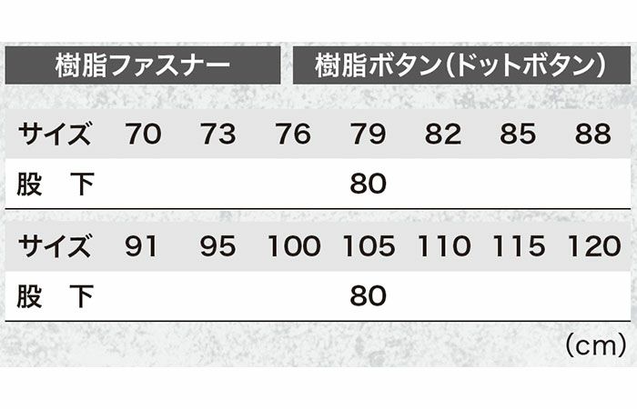 1776 ラットズボン XEBEC ジーベック 春夏作業服 作業着 70～120cm ポリエステル75％・綿25％ エコストレッチリップ