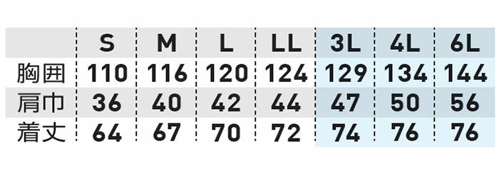 19309 EF用コンプリートセット 桑和 SOWA 春夏作業服 作業着 S～6L ポリエステル100％