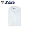 15155 長袖ボタンダウン XEBEC ジーベック 春夏作業服 作業着 S～4L ポリエステル50％・綿50％ 先染めストライプ