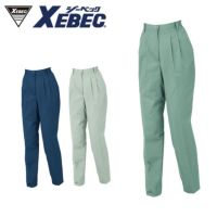 9204 レディススラックス XEBEC ジーベック 春夏作業服 作業着 7号~17号 ポリエステル65%・綿35% ソフトサマーツイル
