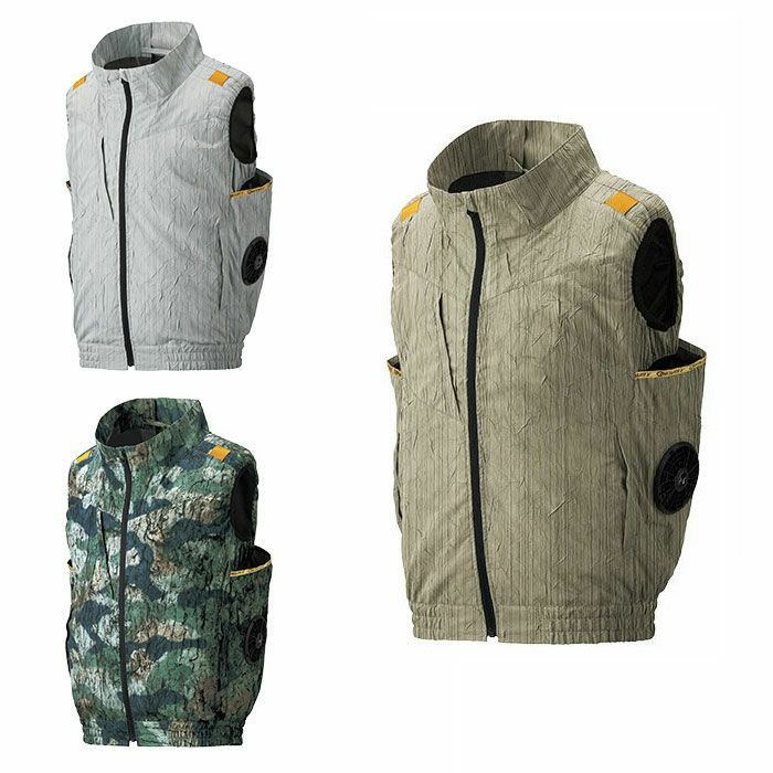 7740The tough 空調風神服チタンベスト 春夏 アタックベース ATACKBASE 空調ウェア ファン付き作業服 S～5L ポリエステル100％