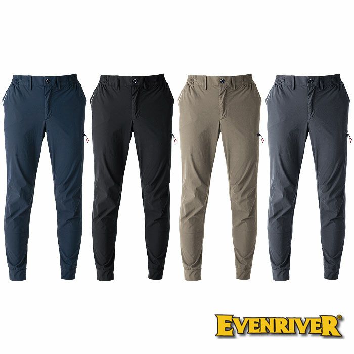 GR1001 コーデュラストレッチカーゴジョガー EVENRIVER イーブンリバー 春夏 作業服 作業着 S～4L ナイロン88％・ポリウレタン12％
