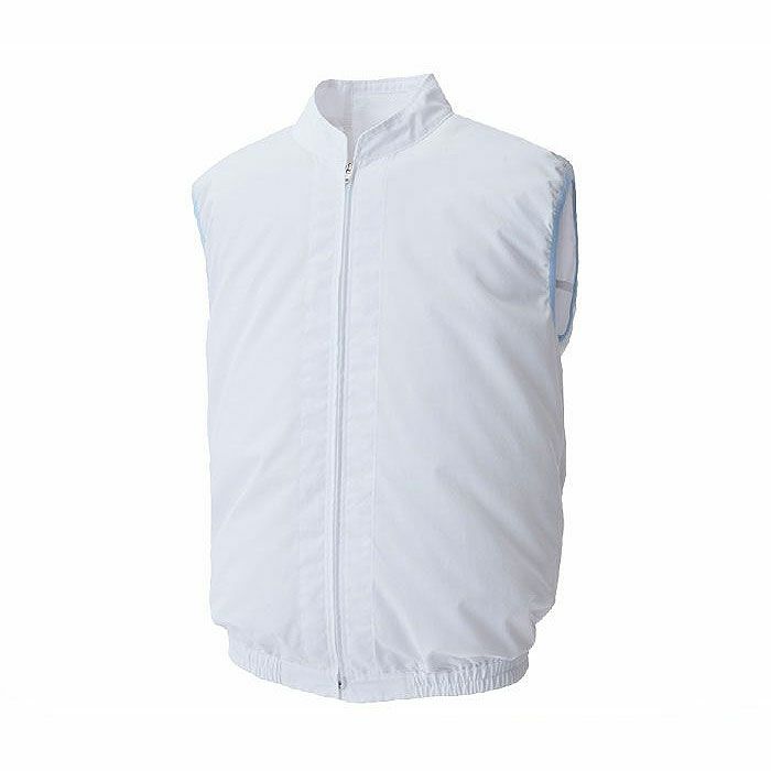 FX72359 白衣ベスト サンエス SUN-S 空調風神服専用 春夏 作業服 作業着 S～5L ポリエステル75％・綿25％
