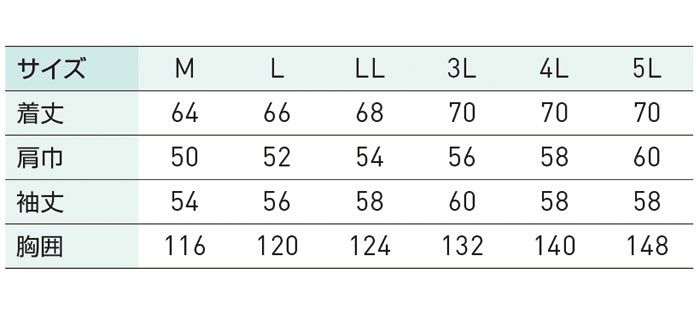 KF93900 長袖ブルゾン サンエス SUN-S 空調風神服専用 春夏 作業服 作業着 M～5L ポリエステル35％・綿64％・複合繊維1％