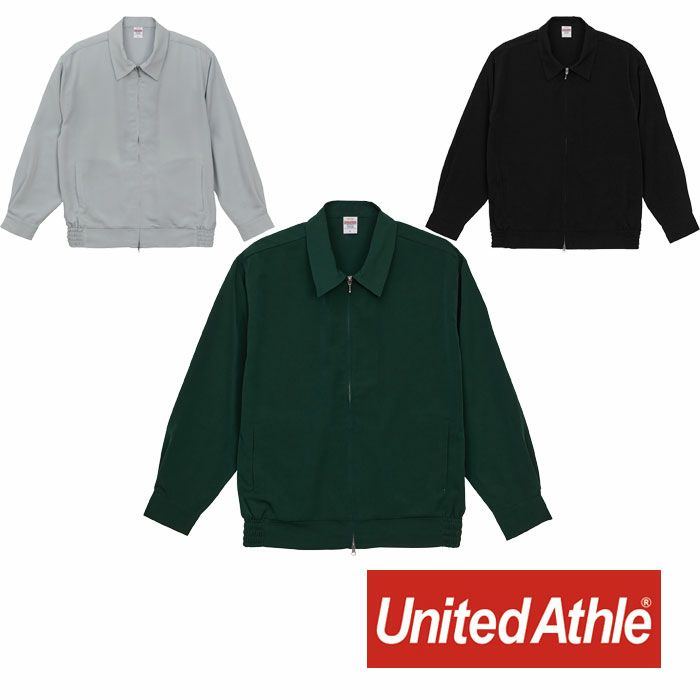 7171-01 ポプリンルーズフィットスーベニアジャケット(一重) UnitedAthle ユナイテッドアスレ 作業服 作業着 L～XL ポリエステル100％