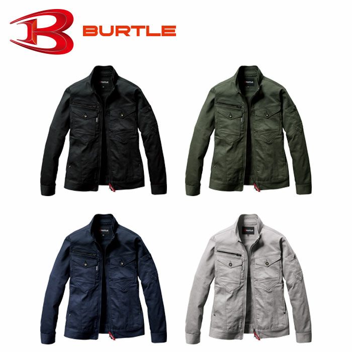 5021 ジャケット ユニセックス BURTLE バートル 秋冬作業服 作業着 S～5L 綿67％・ポリエステル31％・ポリウレタン2％ CVCヘビーツイル