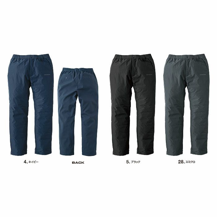 R402 クリンプドオーバーパンツ EVENRIVER イーブンリバー 秋冬 作業服 作業着 防寒着 M～4L ポリエステル100％