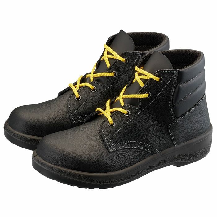 7522 黒静電靴 Simon シモン 安全靴・安全中編上げ 23.5cm～28.0cm