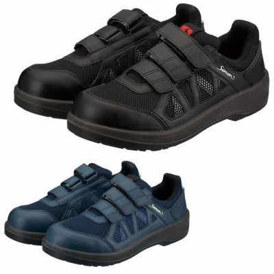 もんのすけ 8918ブラック 作業靴(JSAA) 短靴 8918 シモン スニーカー