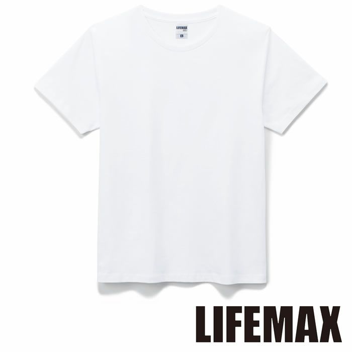MS1141W 5.3オンスユーロTシャツ（ホワイト） LIFEMAX BONMAX 作業服 作業着 カジュアルウェア 110～XXXL 綿100％ 天竺