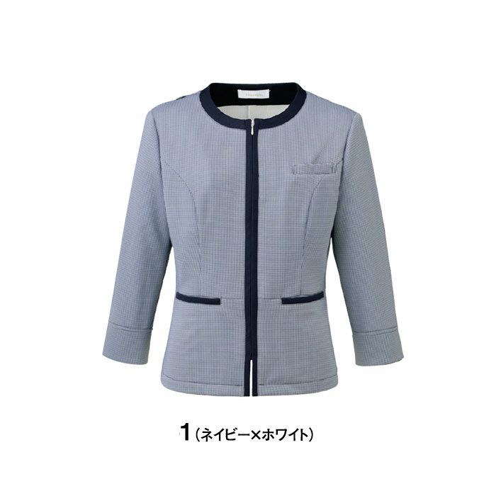 SS804L サマージャケット 神馬本店 selectstage MIKATA 事務服 制服 5号～19号 ポリエステル100％