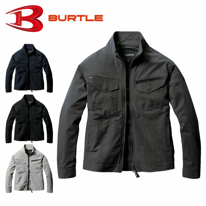 1901 ジャケット ユニセックス BURTLE バートル 春夏 作業服 作業着 S～5L 複合繊維ポリエステル71％・ポリエステル29％ エコ4WAYストレッチダブルウィーブ
