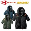 AC2076 エアークラフトAC半袖ブルゾン ユニセックス BURTLE バートル 春夏作業服 作業着 ファン付き作業服 S～3XL ポリエステル100％ マイクロリップストップ