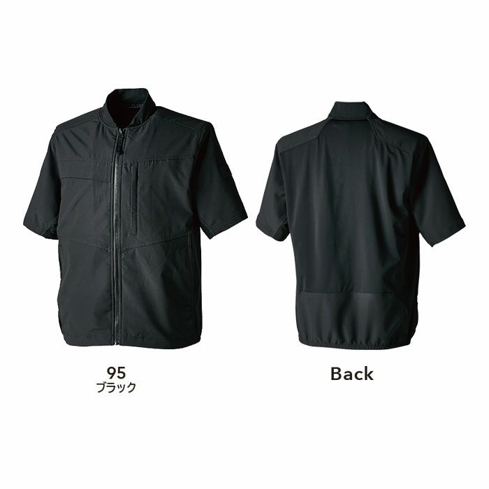 50356 ニッカーズハイブリッドショートスリーブジャケット TSDESIGN TSデザイン 春夏 作業服 作業着 S～6L ポリエステル100％ ストレッチタフ＋アイスエア