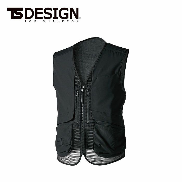 5038 ニッカーズハイブリッドベスト TSDESIGN TSデザイン 春夏 作業服 作業着 S～6L ポリエステル100％ ストレッチタフ＋アイスエア