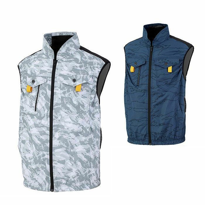 EBA5119K ベスト BIGBORN ビッグボーン 春夏 作業服 作業着 S～5L ポリエステル100％ デュスポ 裏チタン加工 空調風神服専用