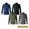 NRS206 ヘビーウエイトジップネックTシャツ（長袖） EVENRIVER イーブンリバー M～4L 綿70％・ポリエステル30％