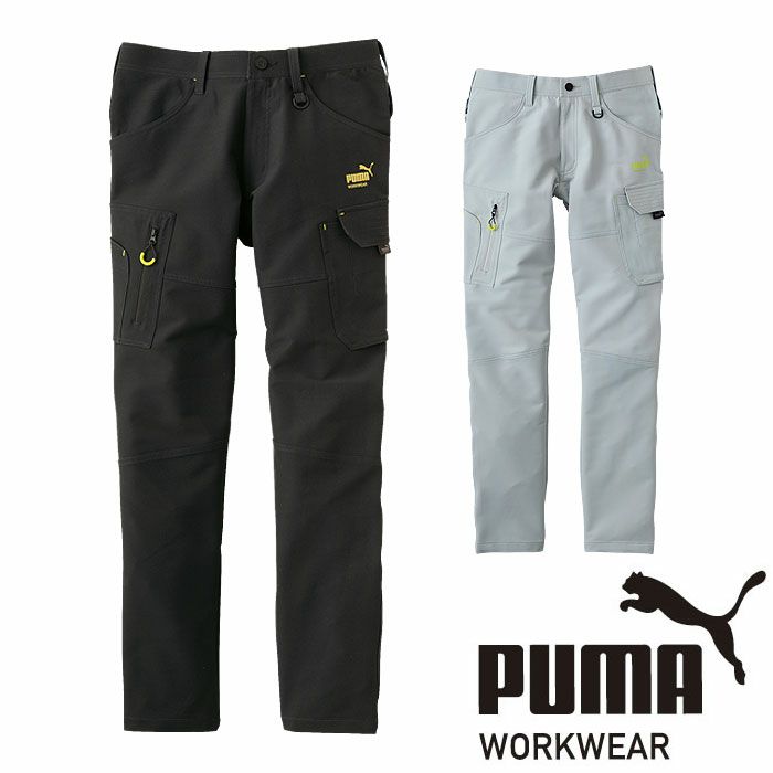 PW-3015A カーゴパンツ PUMA プーマ オールシーズン 作業服 作業着 ワークウェア S～4L ポリエステル90％・ポリウレタン10％
