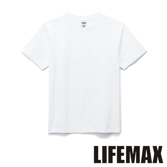MS1148 ヘビーウェイトTシャツ（ホワイト） LIFEMAX BONMAX 作業服 作業着 カジュアルウェア 100～XXL 綿100％ 天竺