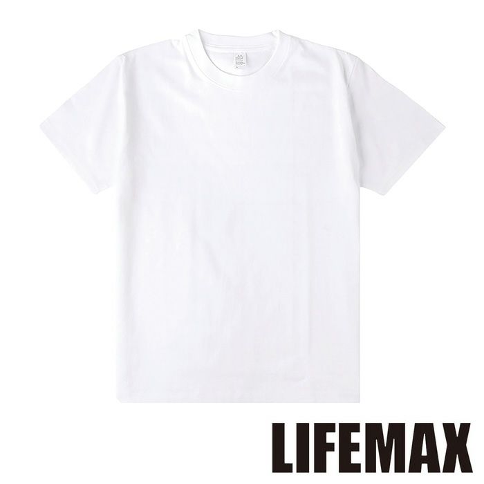 MS1169WO 6.6オンスプレミアムコンフォートTシャツ（ホワイト） LIFEMAX BONMAX 作業服 作業着 カジュアルウェア XS～XL 綿100％ 天竺