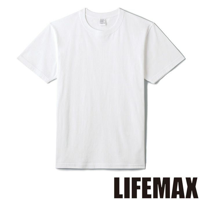 MS1161WO 5.6オンスハイグレードコットンTシャツ（ホワイト） LIFEMAX BONMAX 作業服 作業着 カジュアルウェア 2XL～4XL 綿100％ 天竺