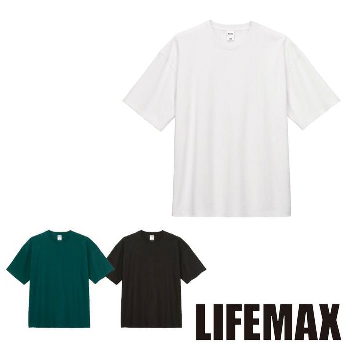 MS1166 10.2オンススーパーヘビーウェイトビッグシルエットTシャツ LIFEMAX BONMAX 作業服 作業着 カジュアルウェア M～XL 綿100％ 天竺