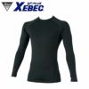 6680 長袖コンプレッション XEBEC ジーベック 春夏 作業服 作業着 S～4L ポリエステル88％・ポリウレタン12％ COOLCOREストレッチ天竺