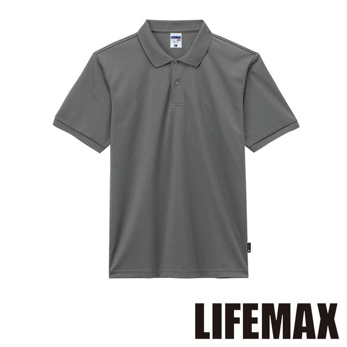 MS3120H ベーシックドライポロシャツ（ポリジン加工） LIFEMAX BONMAX 作業服 作業着 カジュアルウェア GS～5L ポリエステル100％ メッシュ