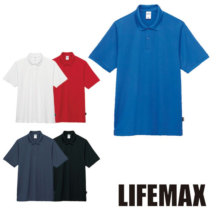 MS3125 ケミカルリサイクルポリエステルポロシャツ LIFEMAX BONMAX 作業服 作業着 カジュアルウェア SS～5L ポリエステル100％ スモールピケ