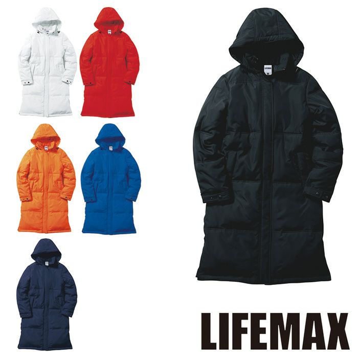 MJ0066 ライトベンチコート LIFEMAX BONMAX 作業服 作業着 カジュアルウェア GF～XL ポリエステル100％ 高密度タフタ