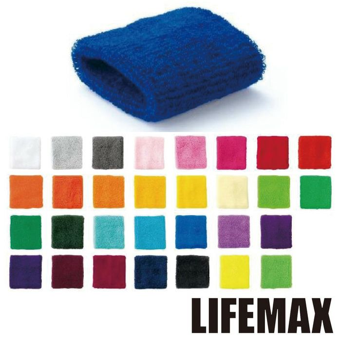 MA9700 リストバンド LIFEMAX BONMAX 作業服 作業着 カジュアルウェア F 綿53％・アクリル21％・ナイロン18％・ポリウレタン8％