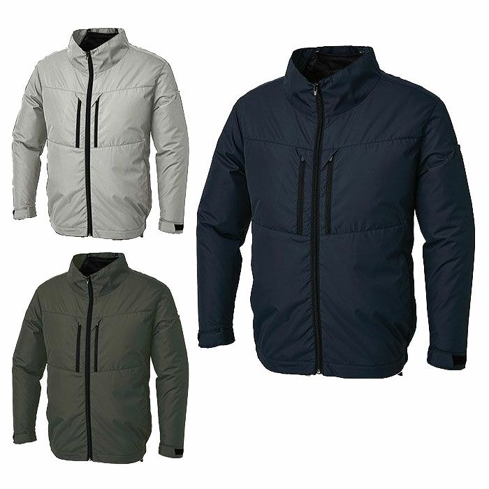 KF92511 チタン加工長袖ブルゾン フルハーネス対応 サンエス SUN-S 空調風神服専用 春夏 作業服 作業着 S～5L ポリエステル100％