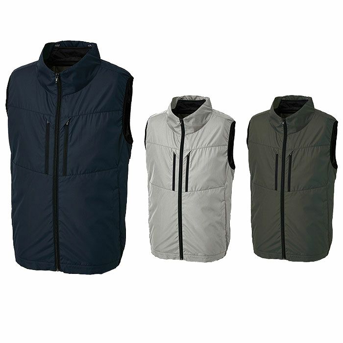 KF92512 チタン加工ベスト フルハーネス対応 サンエス SUN-S 空調風神服専用 春夏 作業服 作業着 S～5L ポリエステル100％