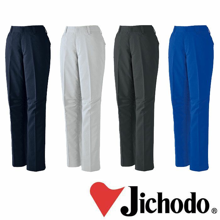 15006 エコ製品制電ストレッチレディースパンツ 裏付 自重堂 Jichodo 春夏 作業服 作業着 女性用 59～101cm ポリエステル85％・綿15％ プラントペットトロ